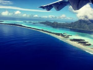 Arriving to Bora Bora